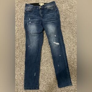 Democracy Women's Size 8 "Ab" Technology Straight Leg Distressed Jeans